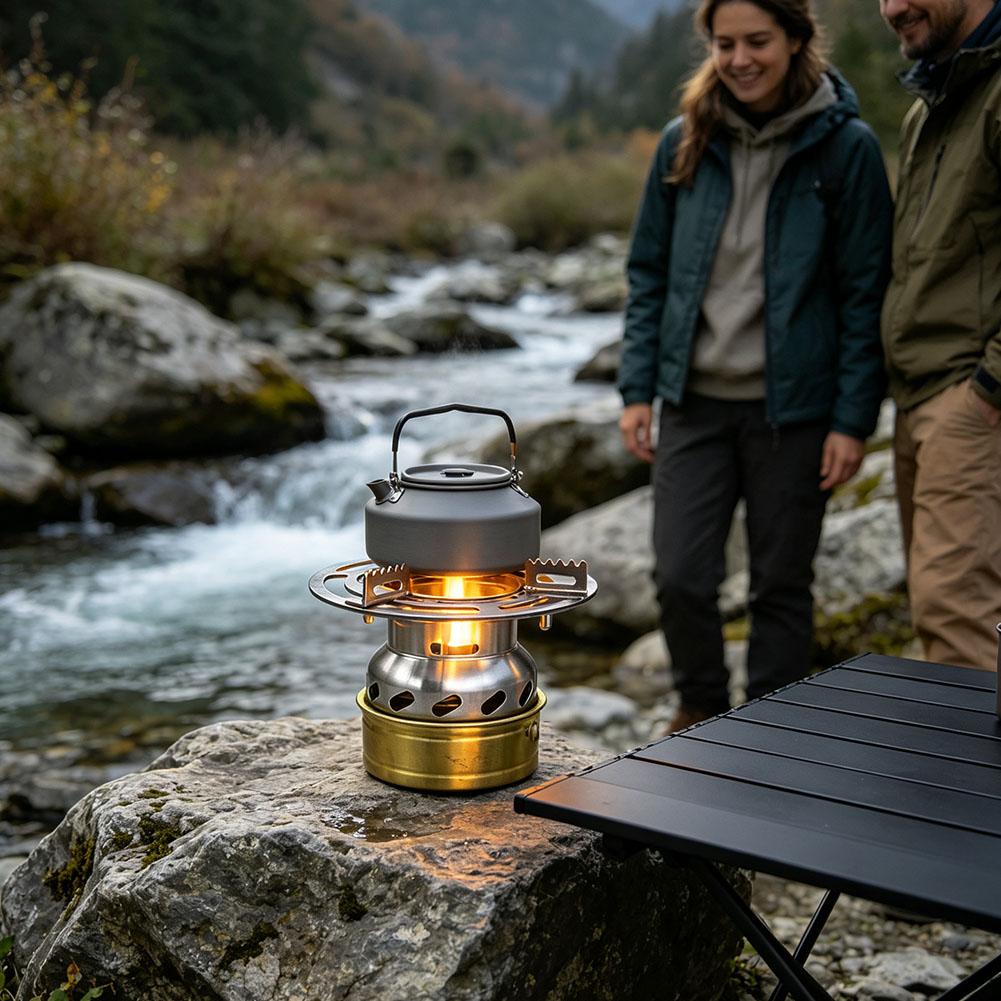 مجموعة موقد كحول محمول للاستخد - مراجعة Outdoor Adventure Backpack وسعره